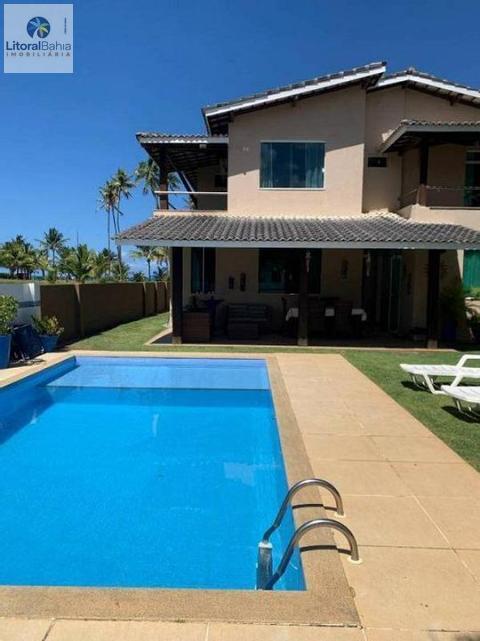 Casa à venda em Camaçari, Guarajuba (Monte Gordo), com 5 suítes, com 380 m², Condomínio Paraíso